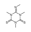 5,6-dihydro-1,3,5-trimethyl-6-methylimino-1,3,5-triazine-2,4-(1H,3H)-dithione结构式