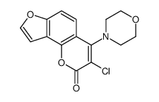 3-chloro-4-morpholin-4-ylfuro[2,3-h]chromen-2-one Structure