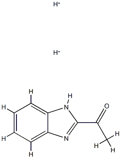 Ethanone,1-(1H-benzimidazol-2-yl)-,conjugate acid (1:2)结构式