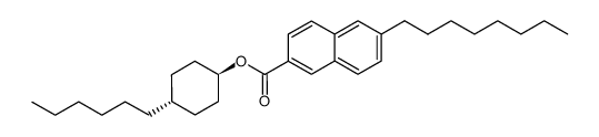 6-n-Octyl-naphthalen-2-carbonsaeure-trans-4-n-hexyl-cyclohexylester Structure