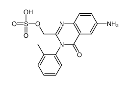 [6-amino-3-(2-methylphenyl)-4-oxoquinazolin-2-yl]methyl hydrogen sulfate Structure