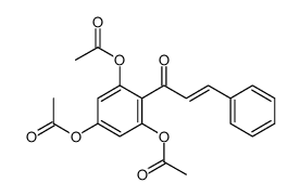 [3,5-diacetyloxy-4-(3-phenylprop-2-enoyl)phenyl] acetate Structure