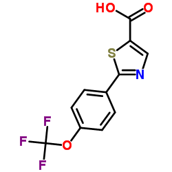 2-[4-(Trifluoromethoxy)phenyl]-1,3-thiazole-5-carboxylic acid Structure