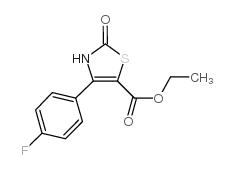 4-(4-fluoro-phenyl)-2-oxo-2,3-dihydro-thiazole-5-carboxylic acid ethyl ester Structure