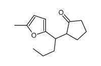 2-[1-(5-methylfuran-2-yl)butyl]cyclopentan-1-one Structure