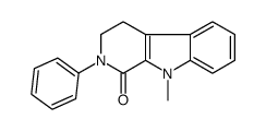 9-methyl-2-phenyl-3,4-dihydropyrido[3,4-b]indol-1-one Structure