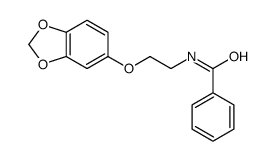 N-[2-(1,3-benzodioxol-5-yloxy)ethyl]benzamide结构式