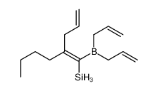 [1-bis(prop-2-enyl)boranyl-2-prop-2-enylhex-1-enyl]silane Structure