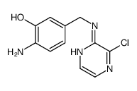 2-amino-5-[[(3-chloropyrazin-2-yl)amino]methyl]phenol结构式