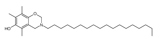 5,7,8-trimethyl-3-octadecyl-2,4-dihydro-1,3-benzoxazin-6-ol Structure