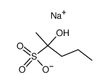 2-hydroxy-pentane-2-sulfonic acid , sodium-salt结构式