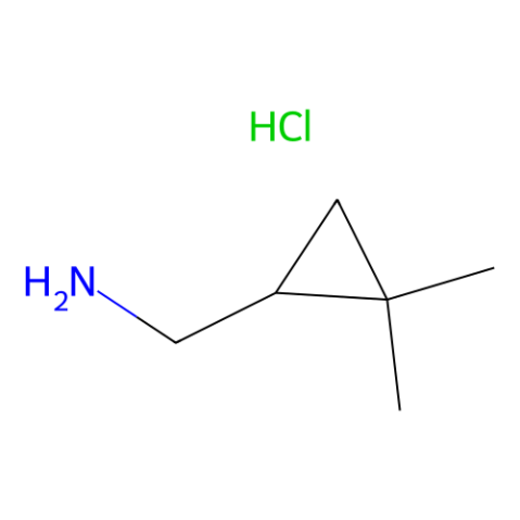 (2,2-dimethylcyclopropyl)methanamine;hydrochloride结构式