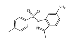 3-methyl-1-(toluene-4-sulfonyl)-1H-indazol-6-ylamine结构式