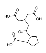 (2S)-1-[2-(bis(carboxymethyl)amino)acetyl]pyrrolidine-2-carboxylic aci d Structure