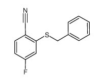 2-(benzylthio)-4-fluorobenzonitrile结构式