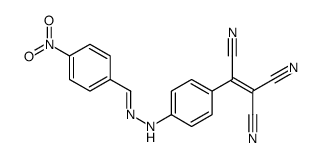 2-[4-[2-[(4-nitrophenyl)methylidene]hydrazinyl]phenyl]ethene-1,1,2-tricarbonitrile结构式