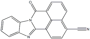 7H-Benzimidazo[2,1-a]benz[de]isoquinoline-3-carbonitrile, 7-oxo- Structure