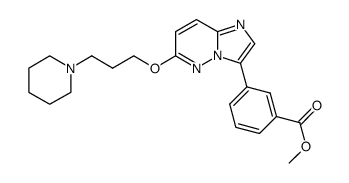 3-[6-(3-piperidin-1-yl-propoxy)-imidazo[1,2-b]pyridazin-3-yl]-benzoic acid methyl ester Structure