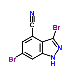 3,6-Dibromo-1H-indazole-4-carbonitrile Structure