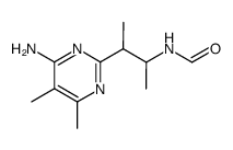 N-[2-(4-amino-5,6-dimethyl-pyrimidin-2-yl)-1-methyl-propyl]-formamide Structure