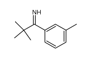 2,2-dimethyl-1-m-tolyl-propan-1-one-imine Structure