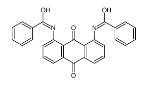 N-(8-benzamido-9,10-dioxoanthracen-1-yl)benzamide结构式