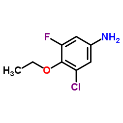 3-Chloro-4-ethoxy-5-fluoroaniline structure