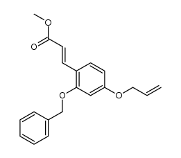 (E)-methyl 3-(4-(allyloxy)-2-(benzyloxy)phenyl)acrylate结构式