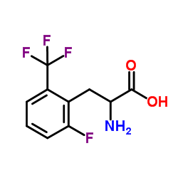 2-FLUORO-6-(TRIFLUOROMETHYL)-DL-PHENYLALANINE Structure