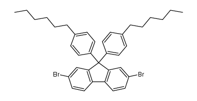 2,7-Dibromo-9,9-bis(4-hexylphenyl)-9H-fluorene Structure