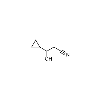 3-Cyclopropyl-3-hydroxypropanenitrile structure