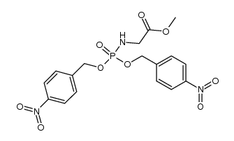 N-[bis-(4-nitro-benzyloxy)-phosphoryl]-glycine methyl ester Structure