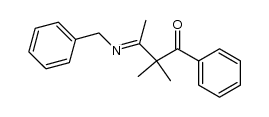 3-benzylimino-2,2-dimethyl-1-phenyl-1-phenylbutan-1-one结构式