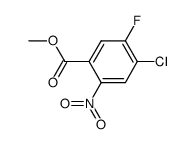4-氯-5-氟-2-硝基苯甲酸甲酯结构式