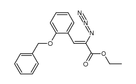 ethyl 2-azido-3-(2-benzyloxyphenyl)propenoate结构式