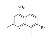 4-Amino-7-bromo-2,8-dimethylquinoline结构式