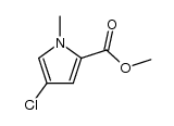 1-methyl-2-methoxycarbonyl-4-chloropyrrole Structure