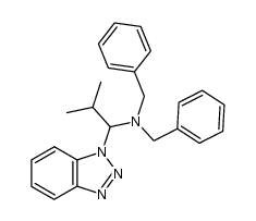 N-[α-(benzotriazol-1-yl)-β-methylpropyl]dibenzylamine Structure