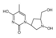 1-[(3R,5R)-1-hydroxy-5-(hydroxymethyl)pyrrolidin-3-yl]-5-methylpyrimidine-2,4-dione Structure