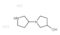 1-(3-Pyrrolidinyl)-3-pyrrolidinol dihydrochloride Structure