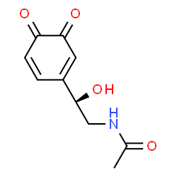 Acetamide, N-[2-(3,4-dioxo-1,5-cyclohexadien-1-yl)-2-hydroxyethyl]-, (R)- (9CI) structure