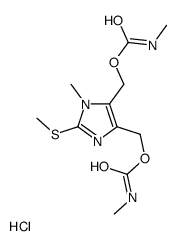 [1-methyl-5-(methylcarbamoyloxymethyl)-2-methylsulfanylimidazol-4-yl]methyl N-methylcarbamate,hydrochloride Structure