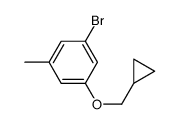 1-溴-3-(环丙基甲氧基)-5-甲基苯结构式