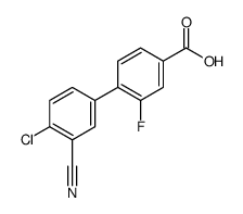 4-(4-chloro-3-cyanophenyl)-3-fluorobenzoic acid结构式