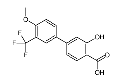 2-hydroxy-4-[4-methoxy-3-(trifluoromethyl)phenyl]benzoic acid结构式