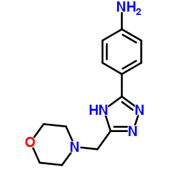 Benzenamine, 4-[5-(4-morpholinylmethyl)-1H-1,2,4-triazol-3-yl]- picture