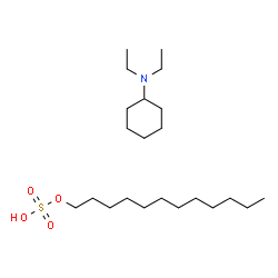 dodecyl hydrogen sulfate-N,N-diethylcyclohexanamine (1:1)结构式