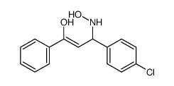 (Z)-3-(4-chlorophenyl)-3-(hydroxyamino)-1-phenylprop-1-en-1-ol结构式