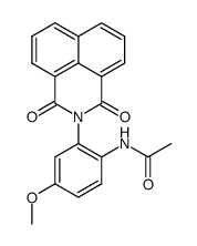 2-(2-acetamino-5-methoxyphenyl)benzo[de]isoquinoline-1,3-dione结构式