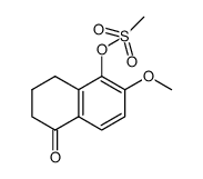 2-methoxy-5-oxo-5,6,7,8-tetrahydronaphthalen-1-yl methanesulfonate结构式